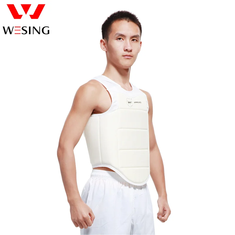 Фото WESING Karate защита для груди для мужчин WKF одобренная для карате защита для груди для взрослых тренировочная защита для груди жилет для каратэ с... №5