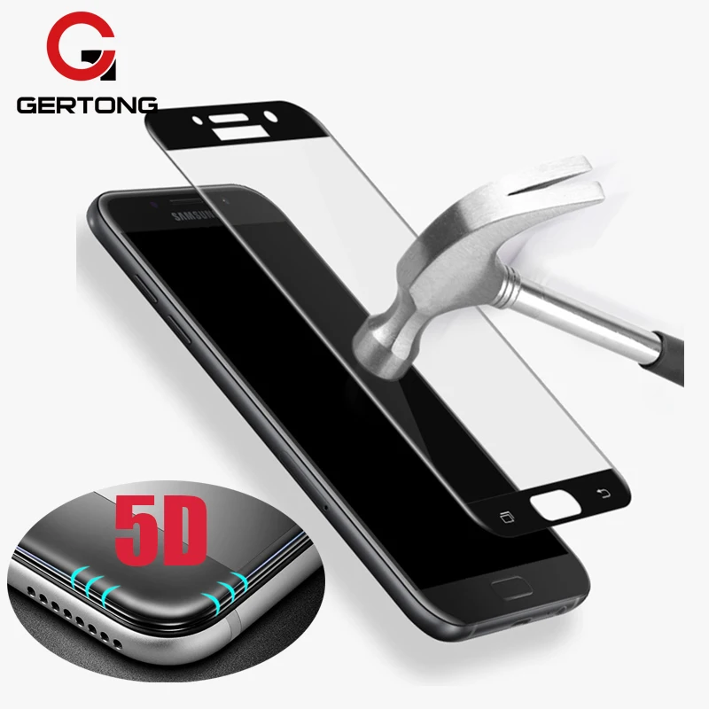 5D закаленное стекло с изогнутыми краями для Samsung Galaxy A50 A40 A30 A10 A6 Plus 2018 J3 J5 J7 A5 A3 A7 2017