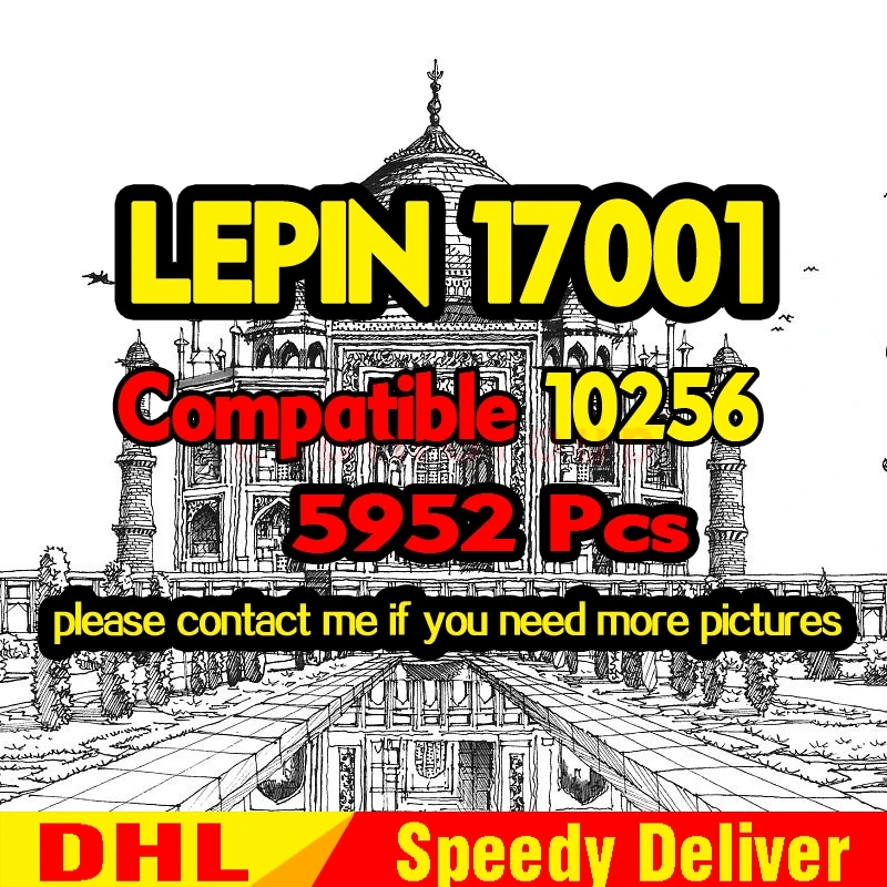 LP 17004 Лондонский мост 17005 Биг Бен башня 17001 17008 Tai Mahal 17011 Статуя Свободы строительный блок кирпич