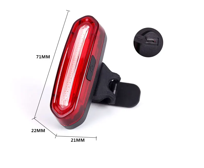 Deemount 100 lm Перезаряжаемые вел USB горный велосипед задний фонарь MTB Детская безопасность Предупреждение Велосипедный Спорт заднего света Велосипедный Спорт лампа