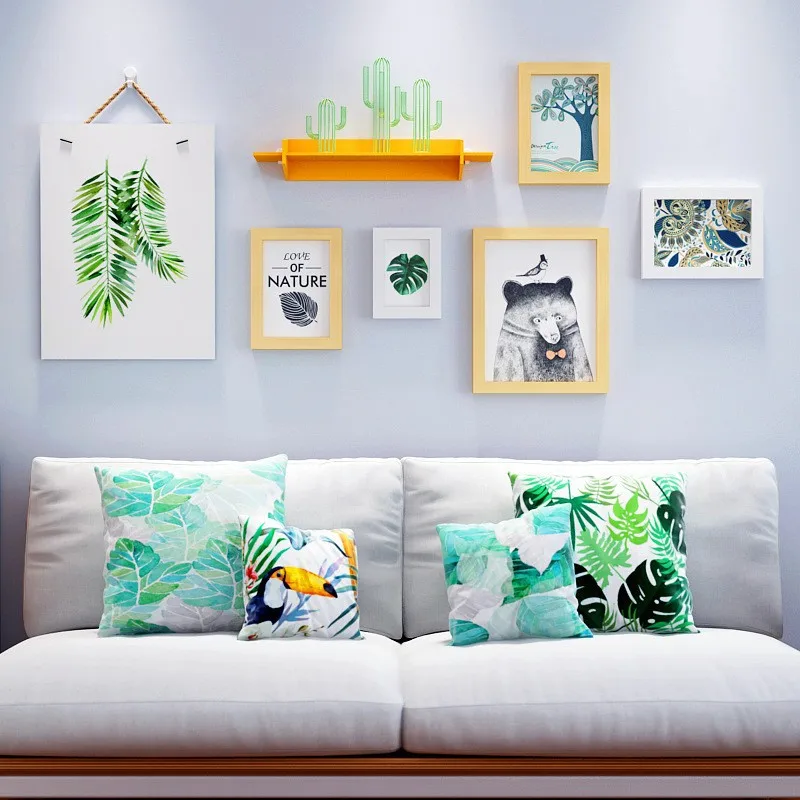 BAIUFOR современный коллаж деревянная фоторамка белая винтажная Скандинавская