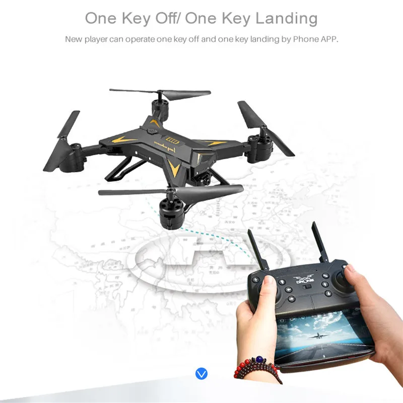 Upgrade RC Drone With Camera HD 1080P Wifi FPV Drones Quadcopter Altitude Hold Wide Angle Helicopter VS X52 X12 SG700 Dron | Игрушки и