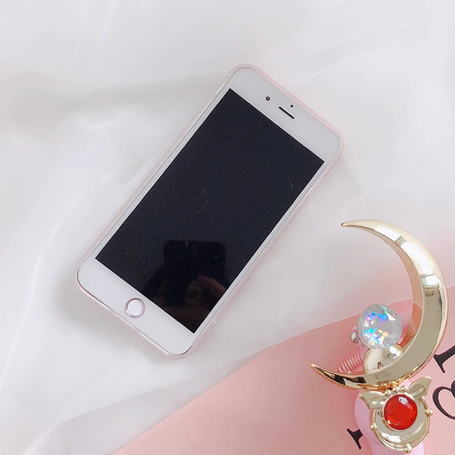 Korean Fresh Pink ink Painting Artistic Soft Case Cover For Apple iPhone X 6S 7Plus 8Plus |