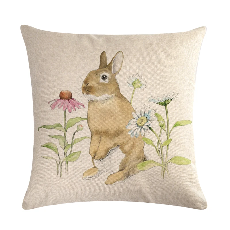 Наволочка с милым маленьким Кроликом наволочка для автомобиля/гостиной/офиса 45*45