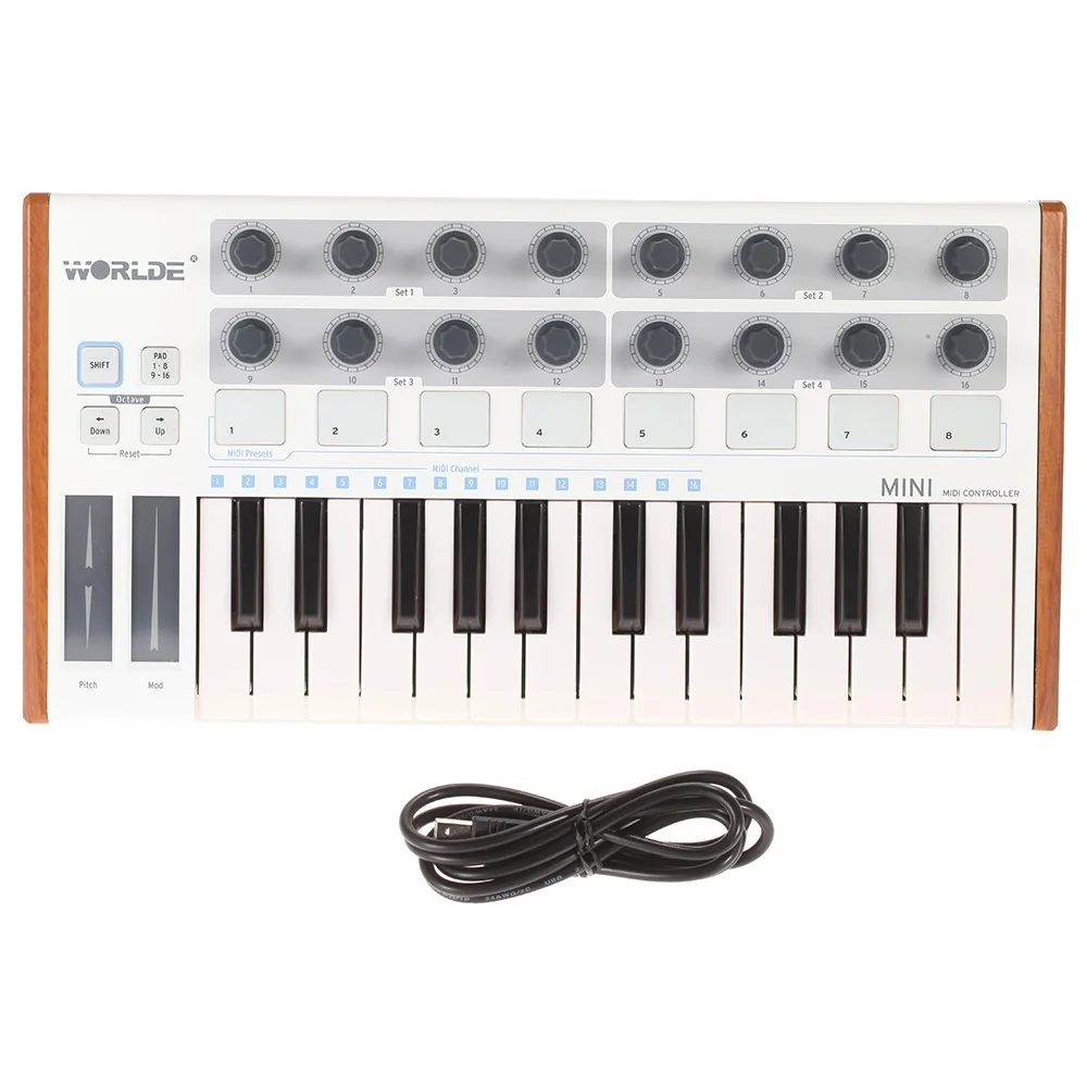 style 5 Портативная MIDI клавиатура управления Лер мини USB клавиатура MIDI управление Лер MIDI клавиатура колодки 7 видов стилей для варианта - Цвет: style 5