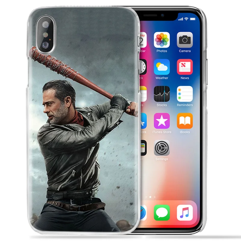 Чехол Negan Walking Dead для iPhone XS Max XR X 10 7S 8 6 6S Plus 5S SE 5 4S 4 5C 6+ 6S+ 7+ 11 жесткий чехол PC Fundas чехол для телефона
