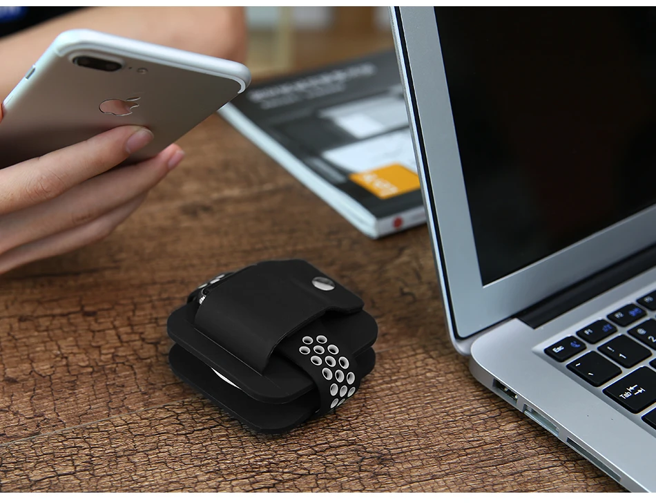 Подставка для зарядки KISSCASE для Apple Watch, Подставка для зарядки, защитный чехол умных часов, мягкий силиконовый Настольный держатель