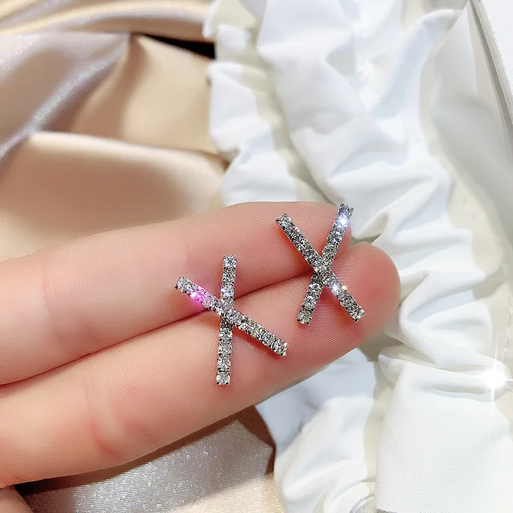 Женские свадебные серьги гвоздики choucong из настоящего серебра 925 пробы с