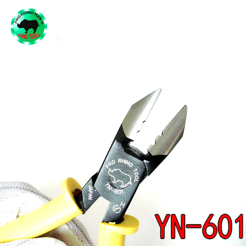 Япония носорог YN-601 многофункциональный инструмент 150 мм(6 дюймов) диагональные плоскогубцы Супер Жесткий для зачистки проводов ОБЖИМНАЯ резка инструменты для ремонта