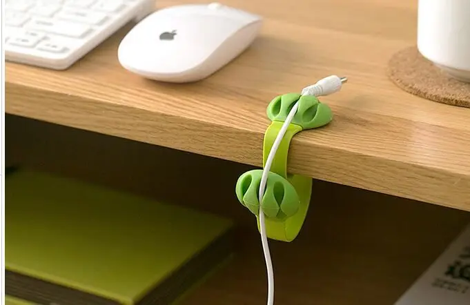 Новейший органайзер для кабеля USB зажим аккуратный держатель зарядного