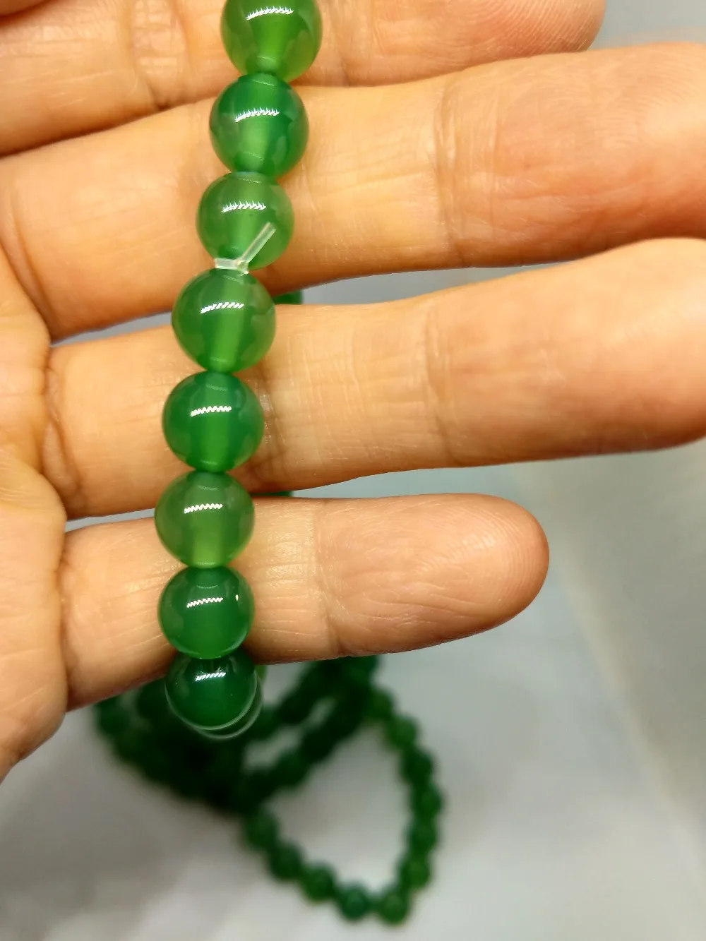 Натуральный зеленый агат Классическая модная атмосфера Классический Шарм