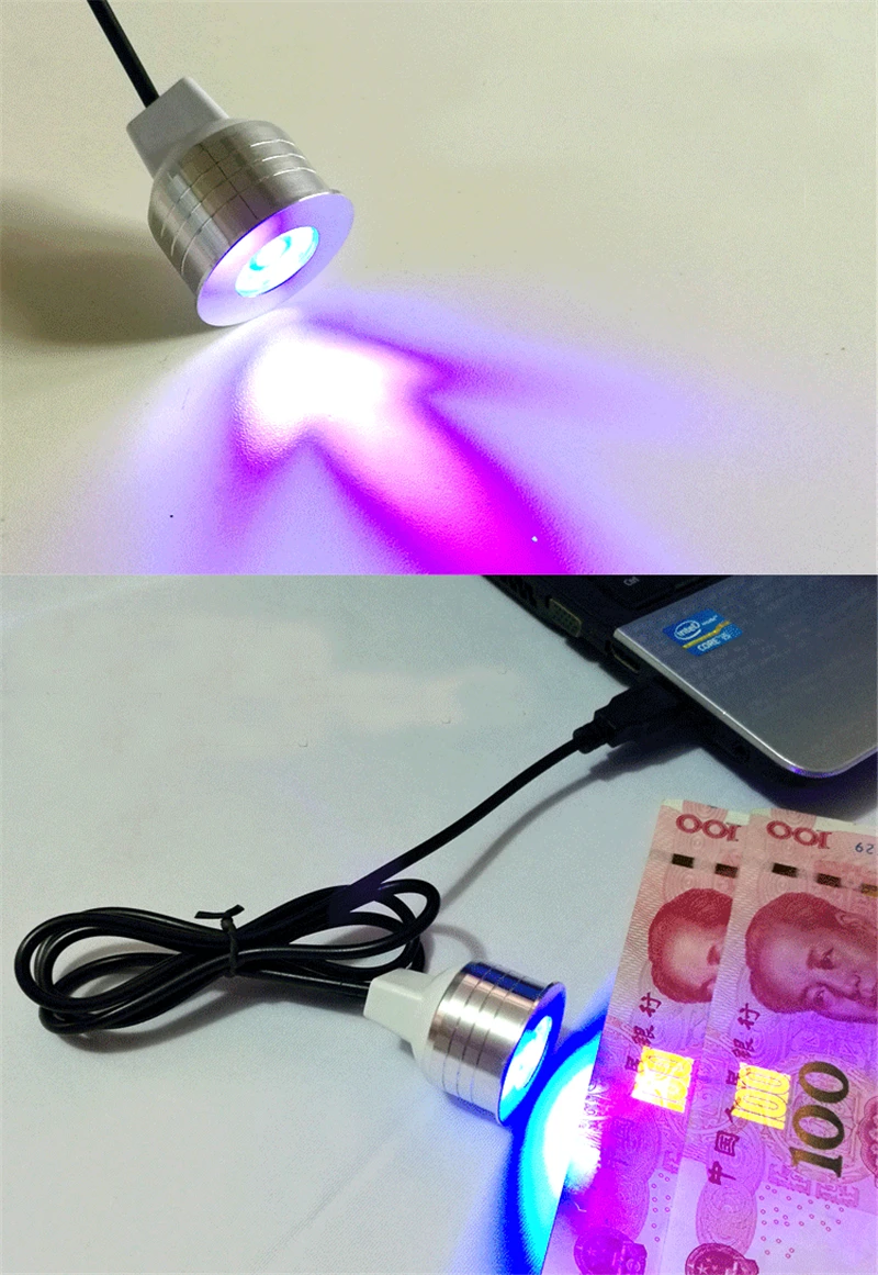 395nm wavelengt USB леча светильник s led УФ фонарик зеленый масло мобильный телефон ремонт