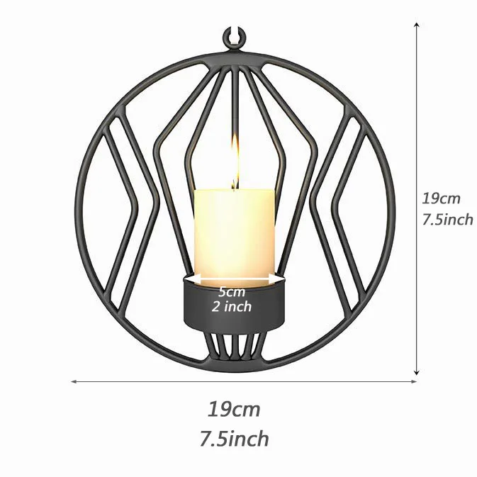 Металлический Настенный Железный Подсвечник Подсвечники Tealight Золотой бар вечерние свадебные Рождество год свечи для домашнего декора люстра Роза