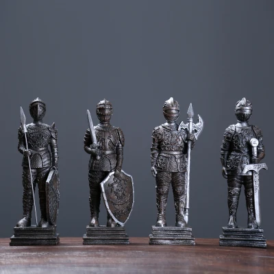 

North European style of the ancient industrial wind warrior armor creative Vintage bar cabinet dies spinnerroom