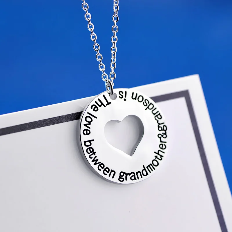 Новый День матери подарок любовь между бабушки и внук кулон Винтаж сердце
