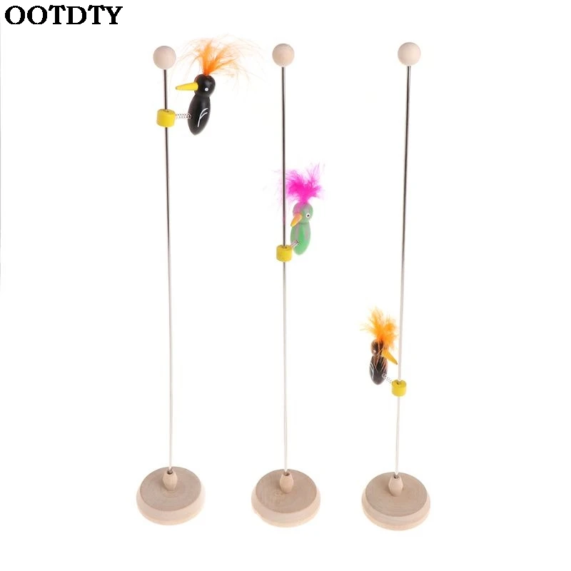 

Funny Woodpecker Pole Vintage Retro Classic Toy Wood Toy Sliding Kids Toy Gift