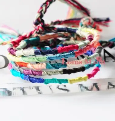 Lotusmann Новая дружба браслет с одним обручем (8 цветов на ваш выбор)|wrap bracelet|bracelet
