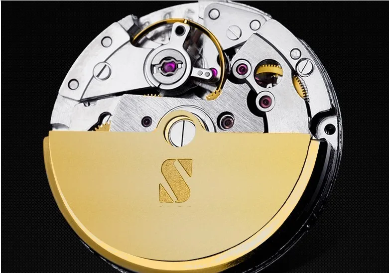 Мужские часы Sangdo BZD02A Роскошные автоматические с сапфировым стеклом и самоходным