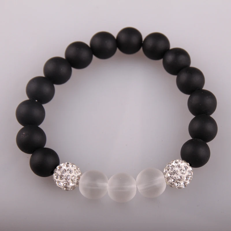 Модные черно белые браслеты с бусинами|bracelet rainbow|bracelet spikebracelet price |