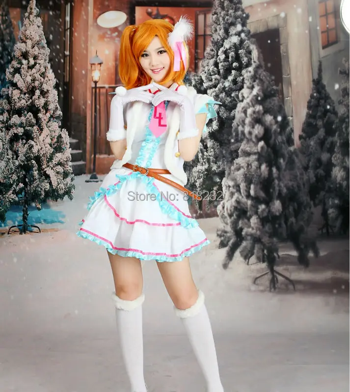 Love Live School Idol Project Snow Halation Kousaka Honoka жилет пальто платье униформа наряд аниме костюмы
