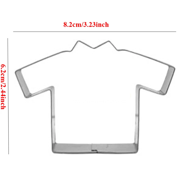 Футбольная Футболка металлический резак для марок кондитерские изделия форма