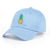 tunica pineapple embroidery baseball cap cotton 100 hipster hat fruit pineapple dad hat hip hop cotton snapback cap hats