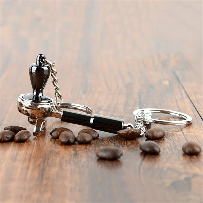 Кофе Tampe брелок Подарочный Творческий бариста машина ручка Moka кувшин Портативный