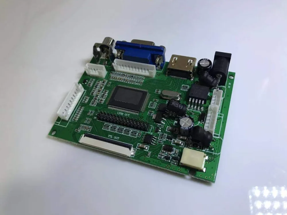 ЖК дисплей Дисплей TTL LVDS плата контроллера HDMI VGA 2AV 50 булавки для AT070TN90 Поддержка