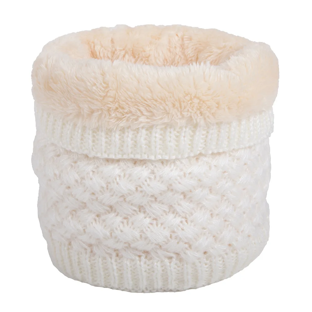 Зимний вязаный шарф для женщин и мужчин Детский плюшевый мальчиков утолщенный