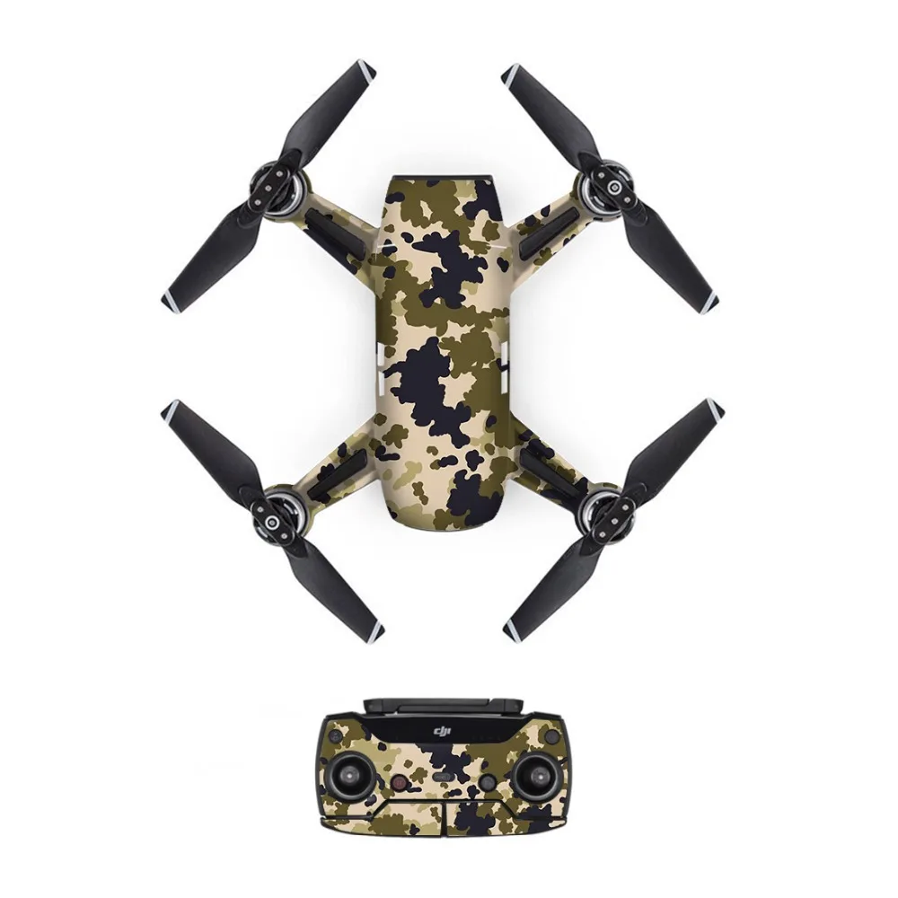 Цветной камуфляж DJI Mavic Spark стикер s батарея наклейка пульт дистанционного