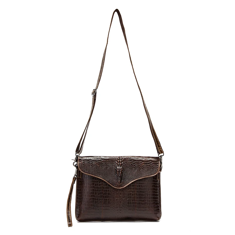WESTAL модель крокодила сумка мужская натуральная кожа через плечо сумки мужские