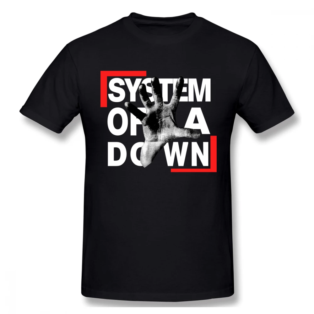 Система вниз Soad рука футболка для мужчин плюс размер цифровая печать команда |