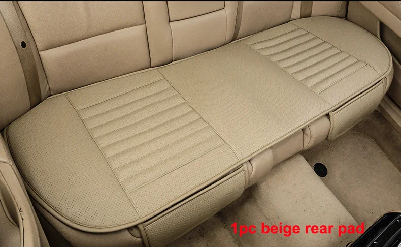 1 rear Чехол для автомобильного сиденья из искусственной кожи, чехол для автомобиля, передняя задняя подушка для Toyota Corolla Avensis Camry Rav4 Auris Prius Yalis SUV - Название цвета: 1 rear