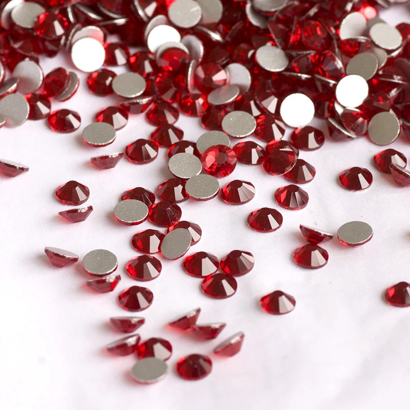 

YANRUO 2058NoHF SS20 4.6-4.8mm Siam Rhinestones Red Color Non Hotfix Strass Rhinestones For Nails