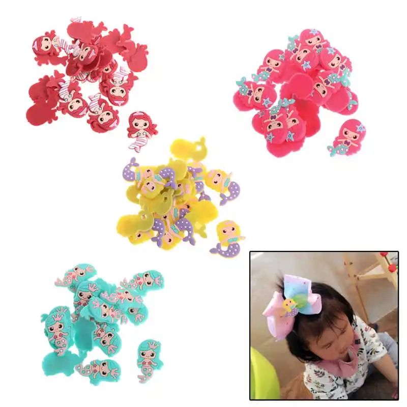 20pcs Mermaid Flatback DIY Hair Bow Accessories Shower Decoration Center Crafts | Детская одежда и обувь