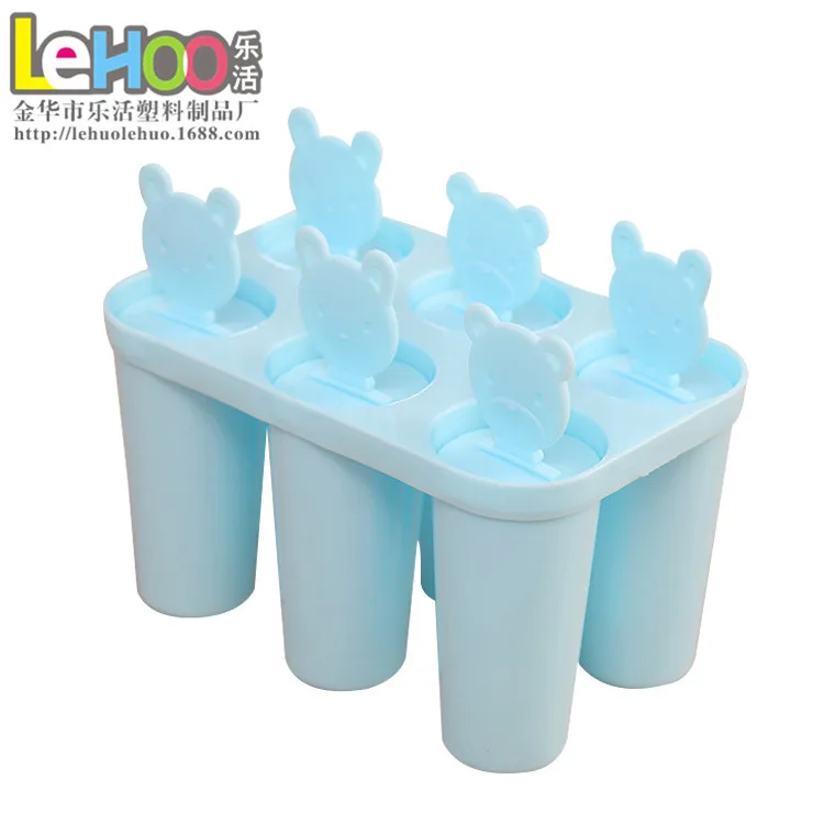 Bear Handle Mould Tray Pan Kitchen 3 colorCube Molds Popsicle Maker DIY Ice Cream Tools Cooking tools |