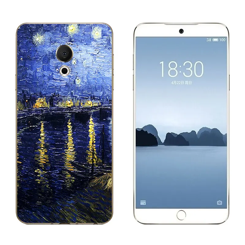 5 46 &quotдля Meizu 15 Lite Мягкий ТПУ силиконовый чехол для M15 задняя крышка Coque Fundas Pine Printing