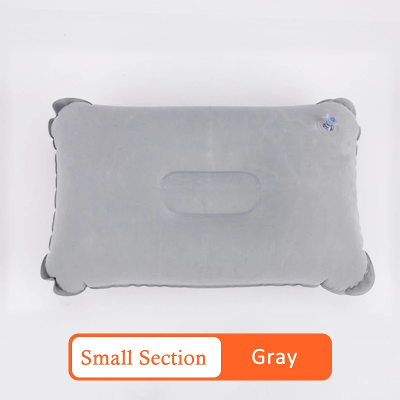 Small-Gray 7 цветов надувная дорожная складная подушка для шеи Мини Подушка для путешествий Сверхлегкая воздушная надувная подушка для отдыха на природе Спальный Мешок - Цвет: Small-Gray