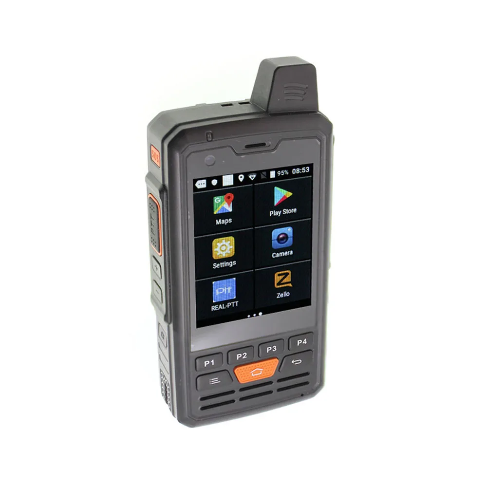 4G F50 сеть радио Zello Walkie Talkie Android 6,0 PTT мобильный телефон с сенсорным экраном