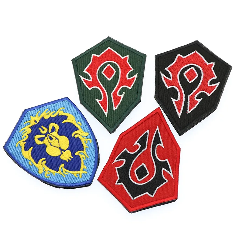 World Of Warcraft Alliance/нарукавная нашивка с вышитыми войсками Орды 7*8,5 см, Tribal 6,5* 9c