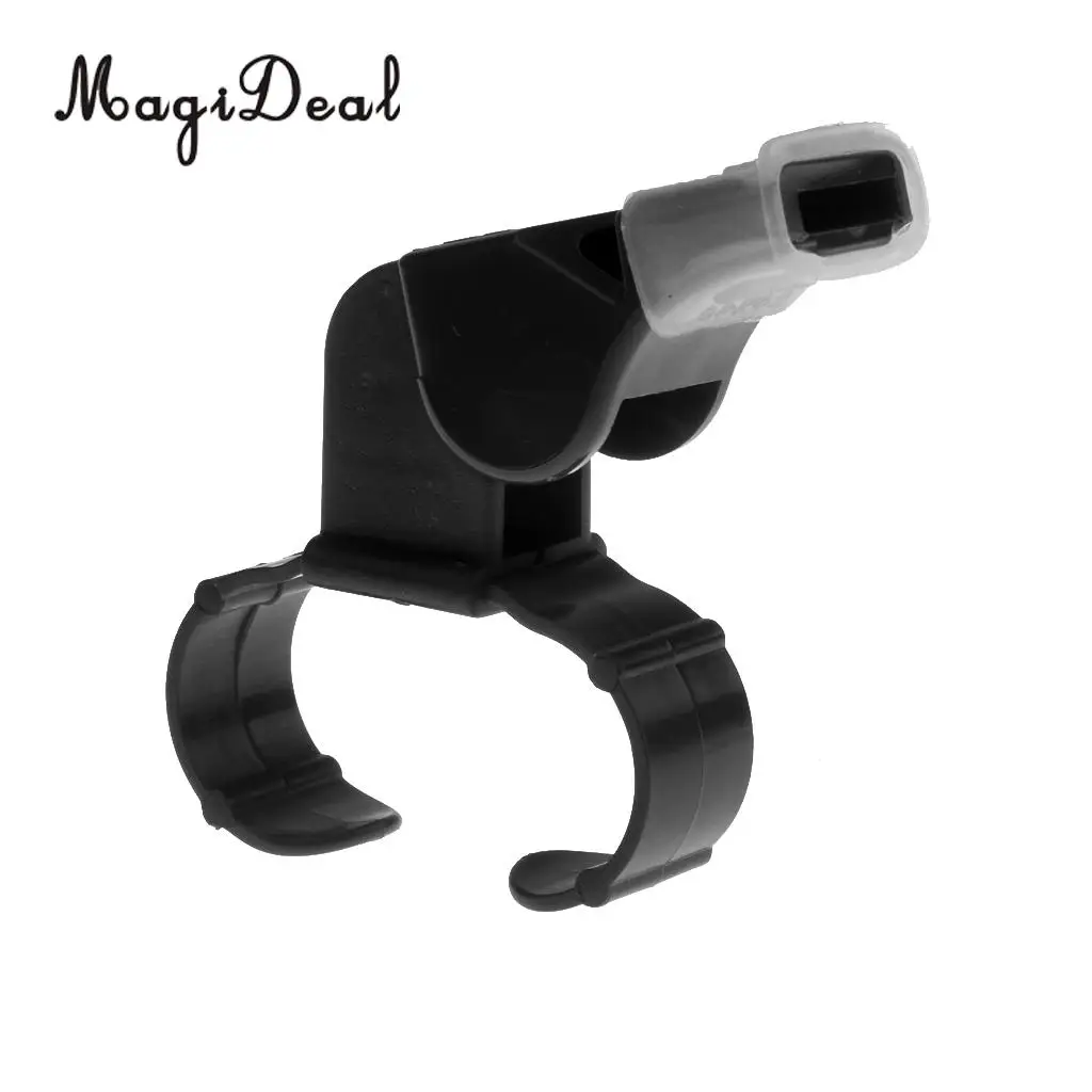 MagiDeal 1Pcs Plastic Derby Skate/Football/Sport Referee Finger Mouth Grip Whistle Black Vintage Plastic Whistle for Kayaking