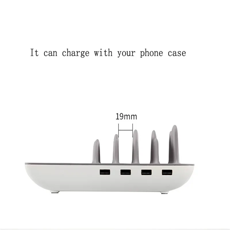 Universal USB Charging Station 2.4A Multi 4 Ports Stand Fast Phone Charger For Xiaomi iPad iPhone X 8 Plus 7 7Plus Samsung | Мобильные