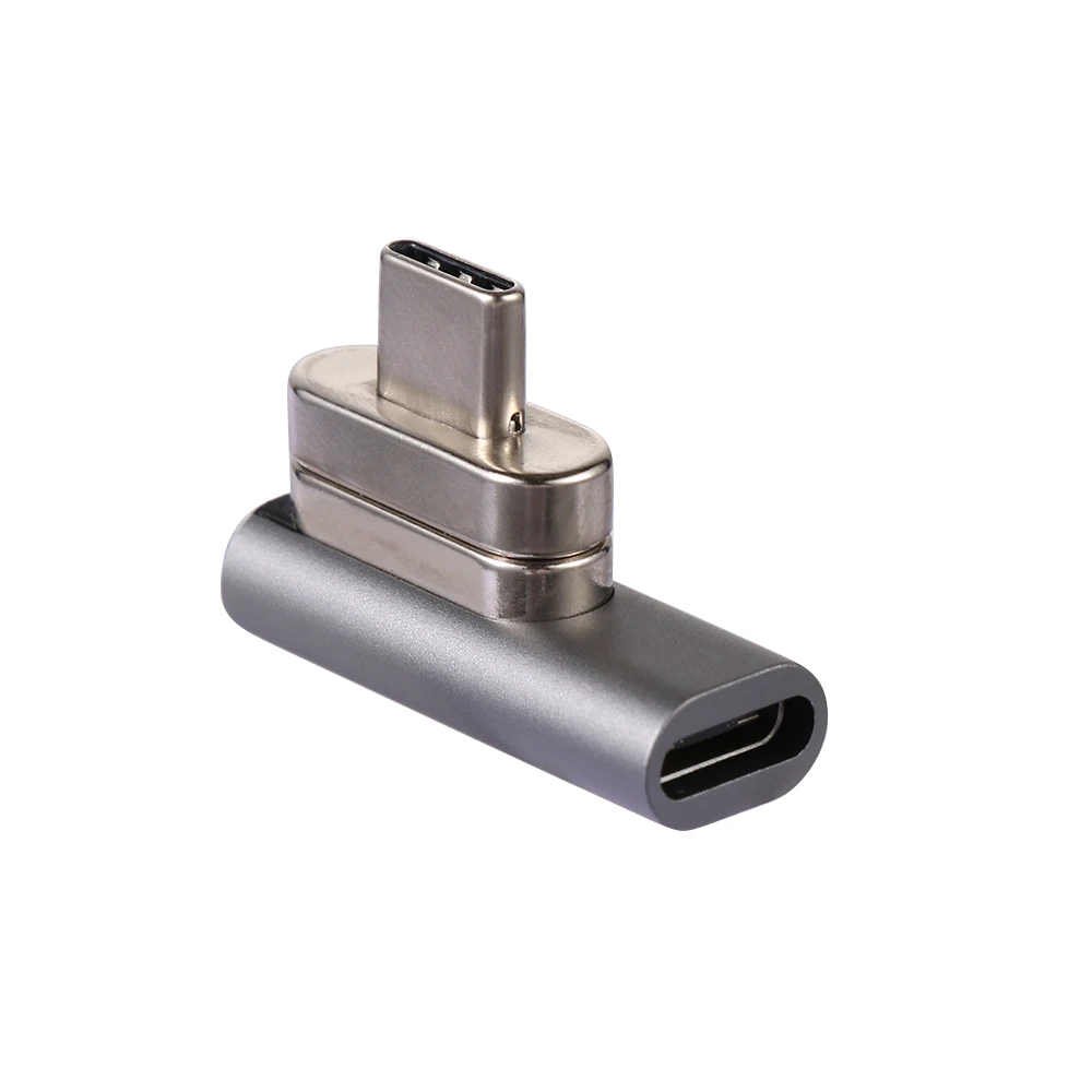 L shape head 20 контактов магнитный USB C адаптер Тип C разъем PD 100 Вт Быстрая зарядка Высокое качество для MacBook Pro Pixel samsung S10 huawei - Цвет: L shape head