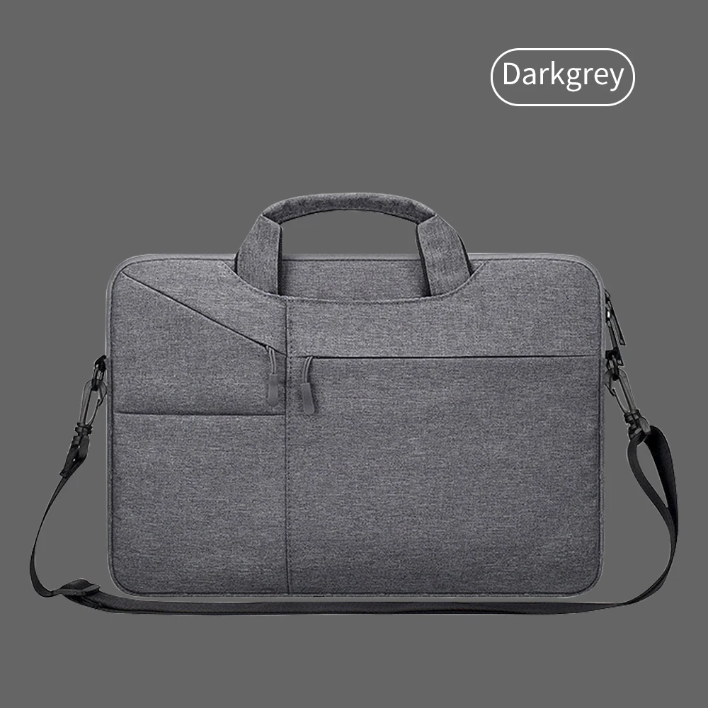 DARK GRAY with belt Водонепроницаемая Женская Мужская сумка для ноутбука 13,3 15," чехол для Macbook Air 13 15 14 15,6 сумка для Macbook Pro 15 touch bar рукав с ремнем - Цвет: DARK GRAY with belt