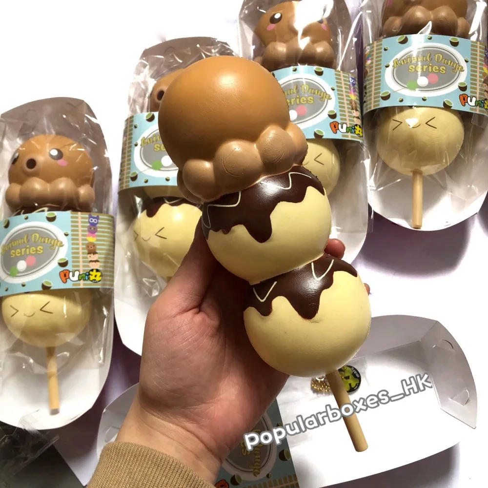 Мягкая медленно восстанавливающая форму подарочная игрушка punimaru animal dango