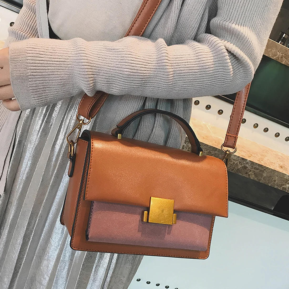 Известные марки 2017 Ретро Женские сумки через плечо Искусственная кожа Crossbody