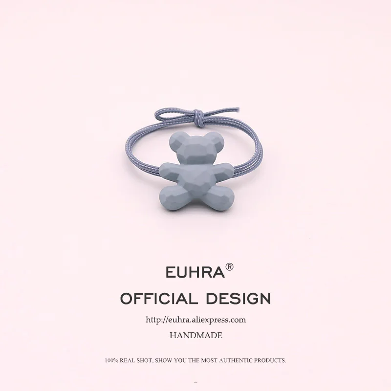 EUHRA, 3 вида, бант, медведь, корона, эластичные резинки для волос для женщин, девочек, лента для волос, Детская резинка