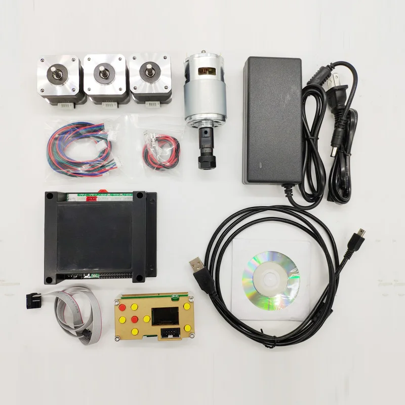 Sets 2 YOHUIE V3.3-150W GRBL 3-axis CNC система управления лазерный гравировальный станок шаговый электродвигатель вращения шпинделя для DIY домашнее гравировальный станок - Цвет: Sets 2