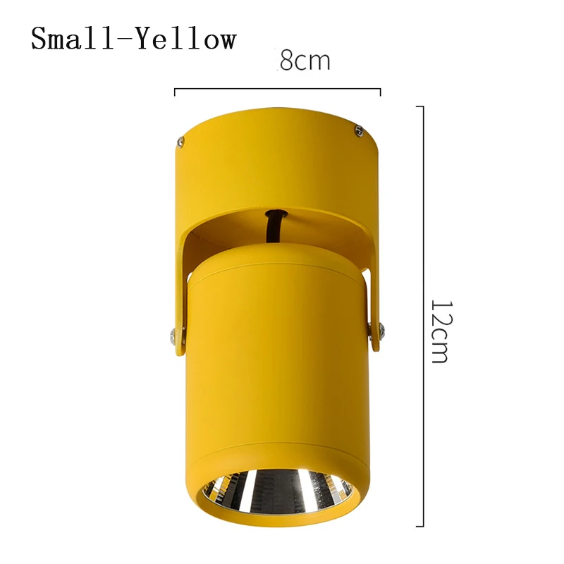 Small-Yellow Gimba светодиодный круглый потолочный светодиод декоративные прожекторы светильник для Коммерческая витрина кухня фото ювелирные изделия мини 110 В 220 В - Испускаемый цвет: Small-Yellow
