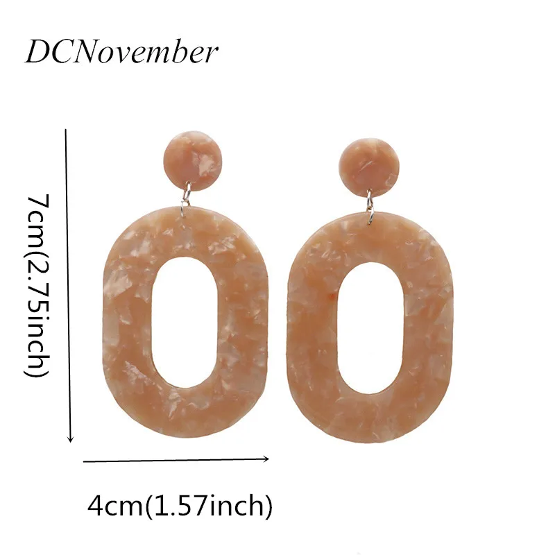 Fashion Women Pink Acetic Acid Drop Earrings Dangle for Lady Vintage Jewelry Gift | Украшения и аксессуары